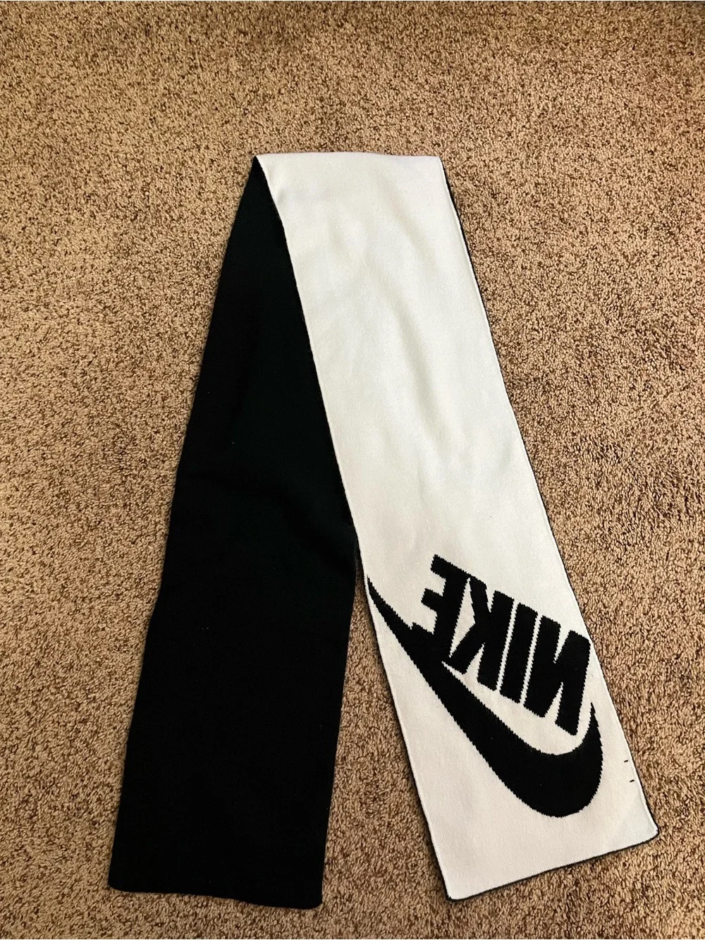 Nike Black and White Kids Logo Scarf